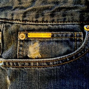 Michael Kors jeans straight leg slight distress